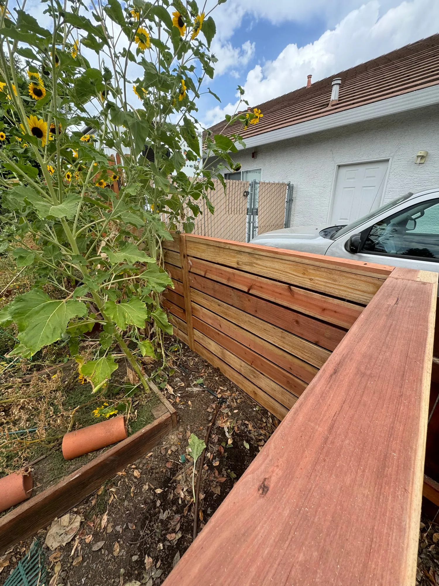 Horizontal Redwood Fence by PrimeSpec Construction — photo 3 of 3