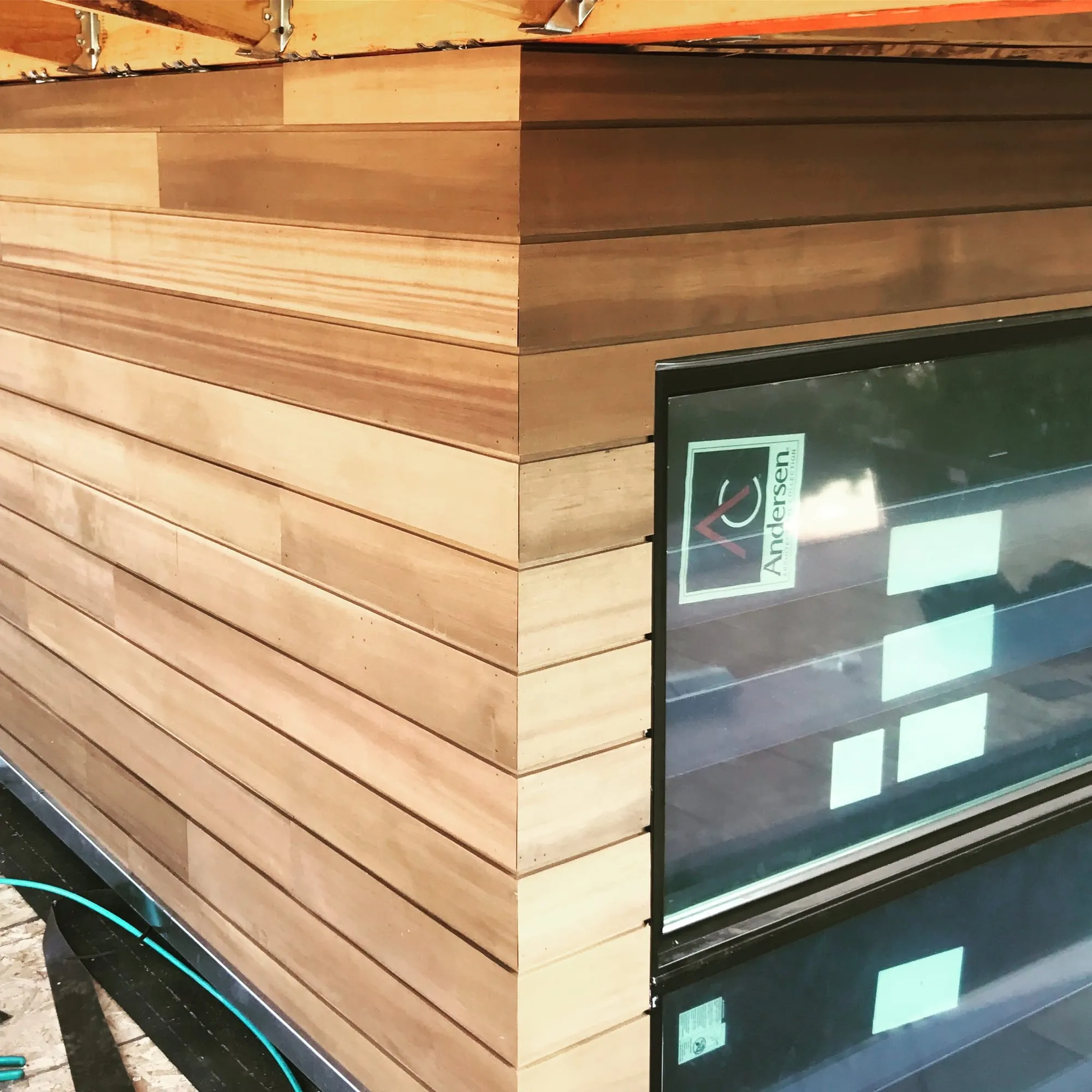 Modern Cedar & Stucco Exterior by PrimeSpec Construction — photo 5 of 8