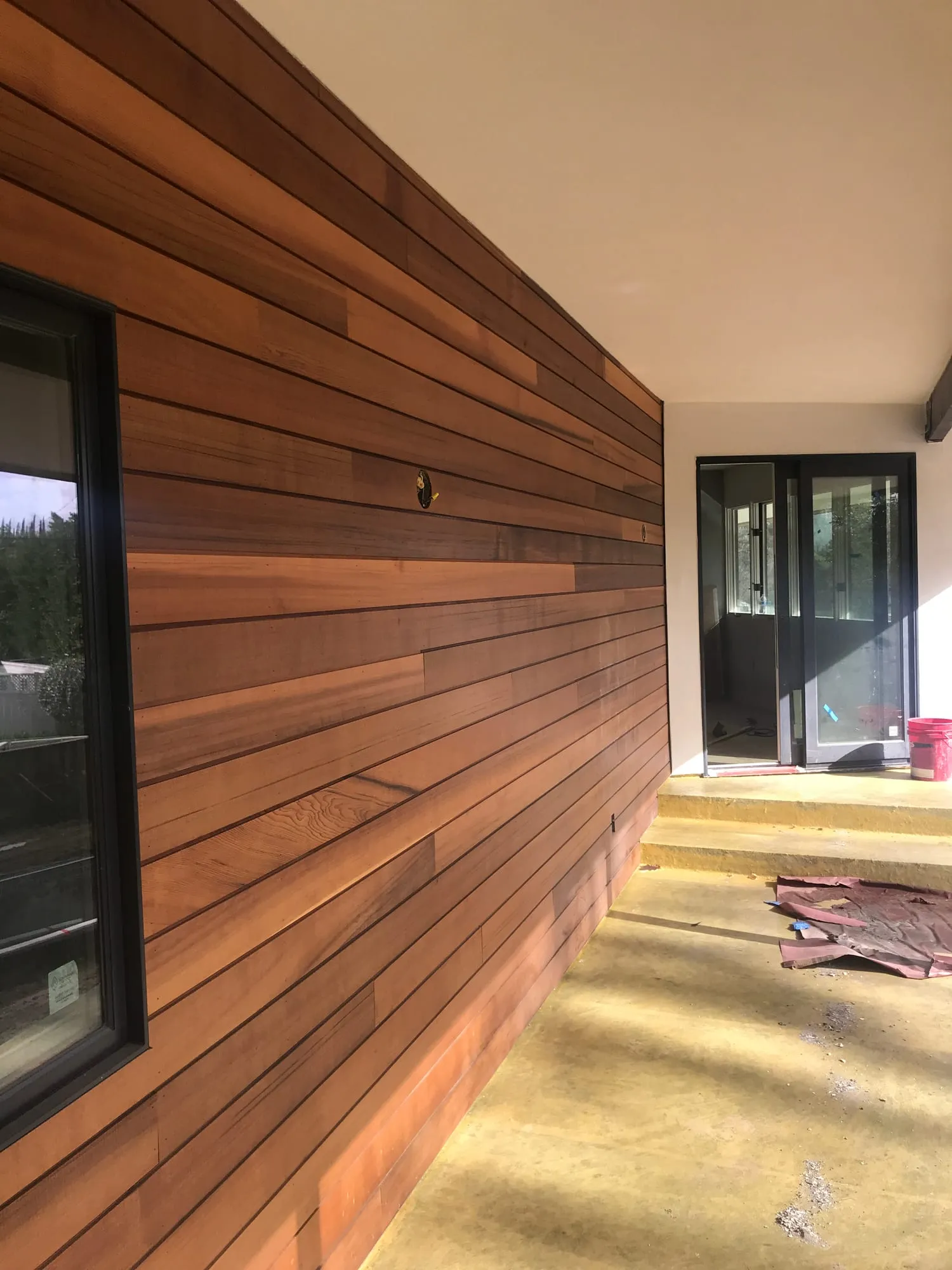 Modern Cedar & Stucco Exterior by PrimeSpec Construction — photo 2 of 8