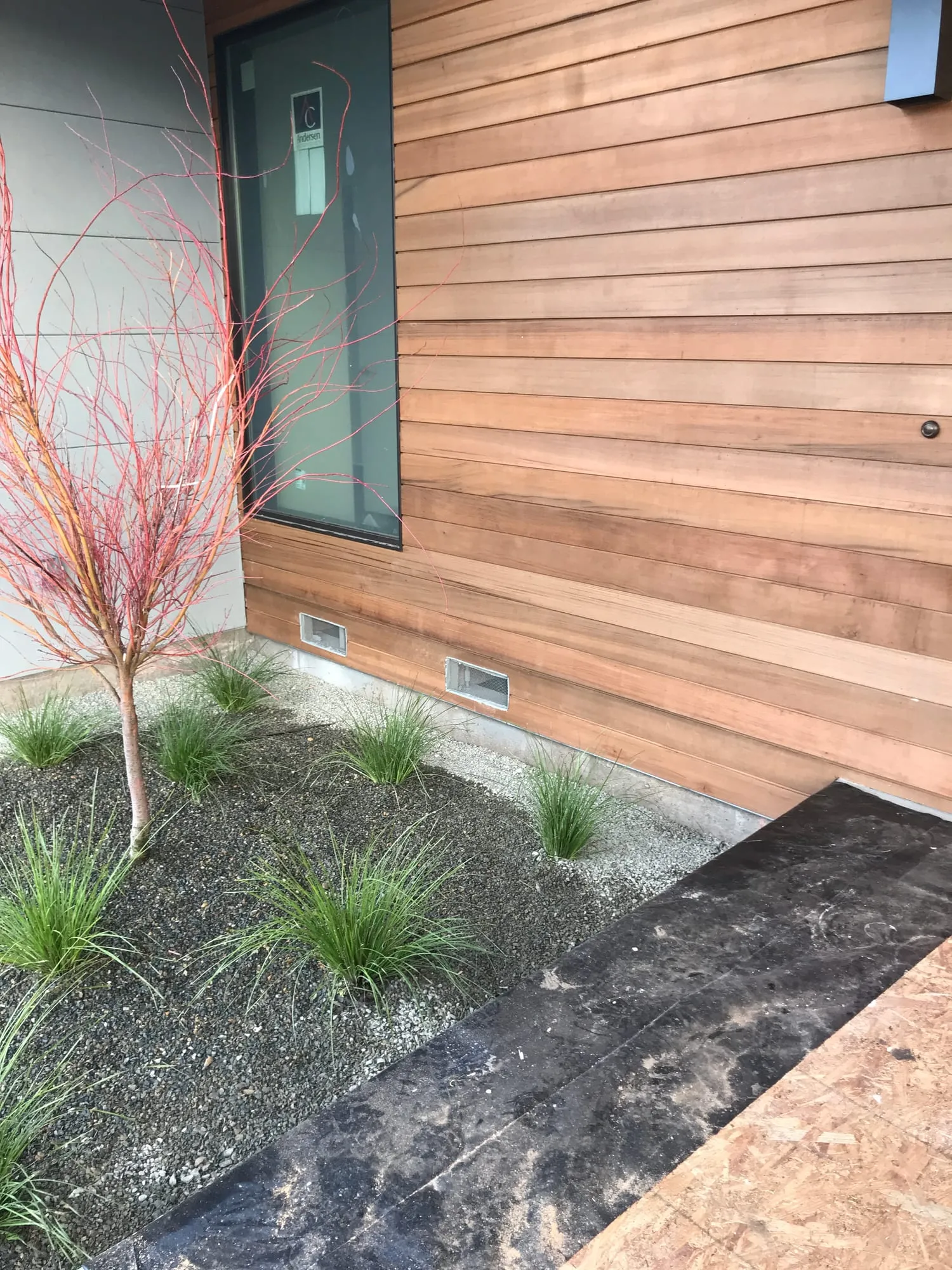 Modern Cedar & Stucco Exterior by PrimeSpec Construction — photo 3 of 8