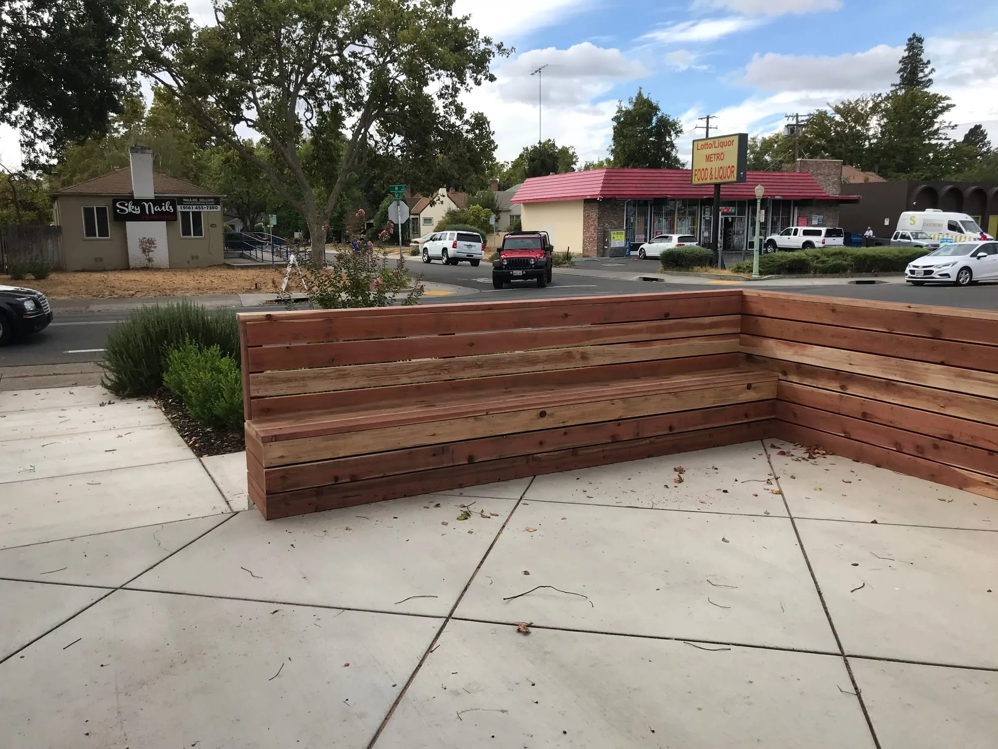Built-In Outdoor Bench by PrimeSpec Construction — photo 2 of 3