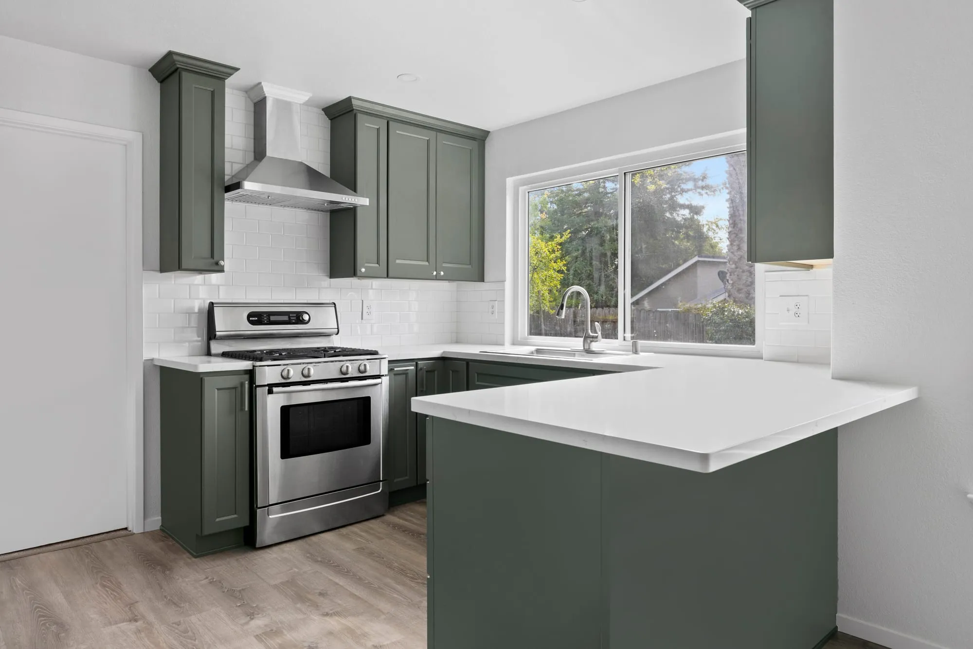 Sage Green Shaker Kitchen by PrimeSpec Construction — photo 1 of 6