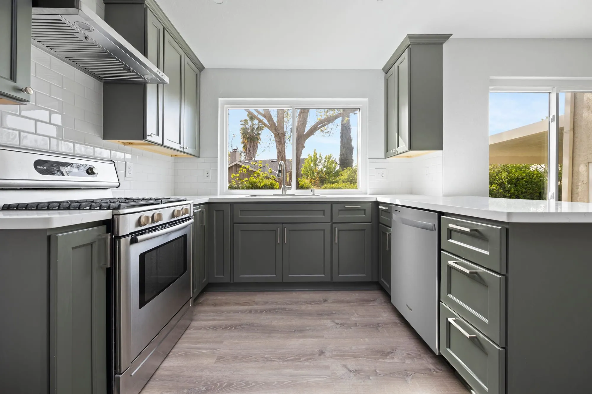 Sage Green Shaker Kitchen by PrimeSpec Construction — photo 2 of 6
