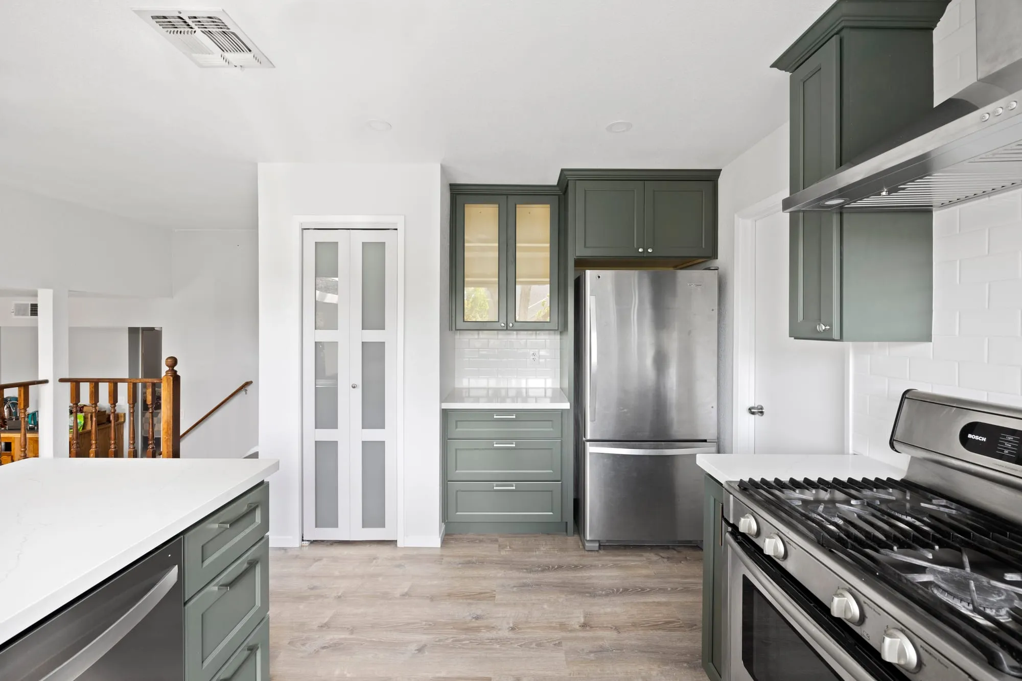 Sage Green Shaker Kitchen by PrimeSpec Construction — photo 5 of 6