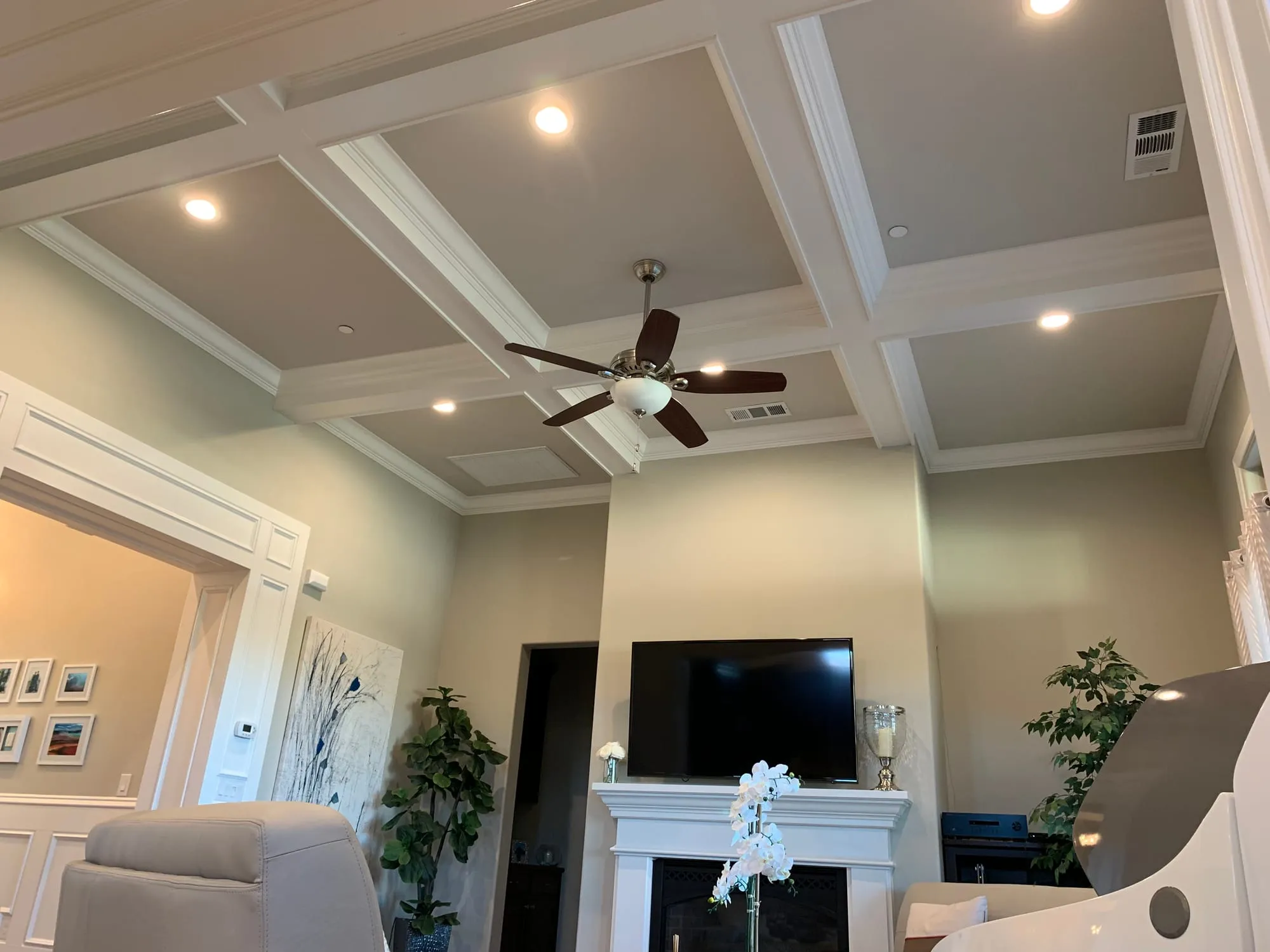 Coffered Ceilings & Cased Openings by PrimeSpec Construction — photo 1 of 8